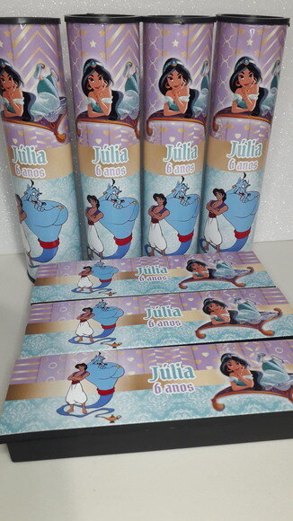 Kit Domino e Pega Varetas Personalizado Jasmine e Aladim