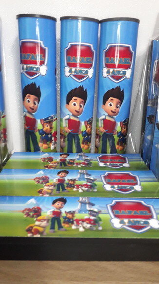 Kit Domino e Pega Varetas Personalizado Patrulha Canina