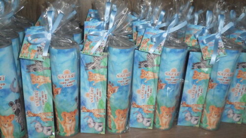 Kit Domino e Pega Varetas Personalizado Safari Aquarela
