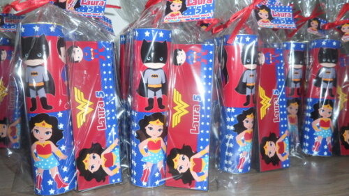 Kit Domino e Pega Varetas Personalizado Super Herois