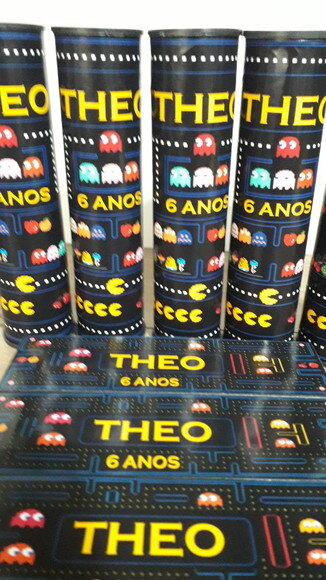 Kit Domino e Pega Varetas Personalizado Video Game