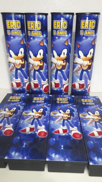 Kit Domino e Pega Varetas Tema Sonic