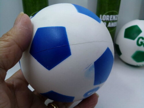 Kit Pega Vareta + Mini Bola Tipo Dente de Leite Tema Futebol