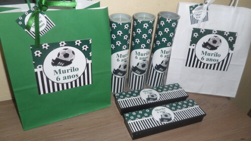 Kit Sacolinha + Domino + Pega Varetas Futebol
