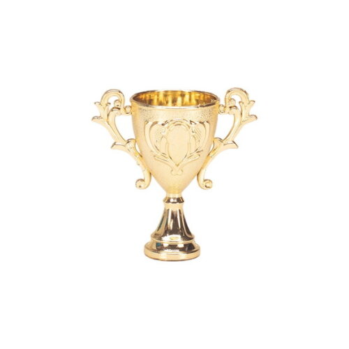 Lembrancinha Troféu Futebol Dourado Platico 9,5x 9,2 cm