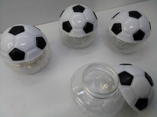 Mini Baleiro Bola Tema Futebol 5x5x5cm