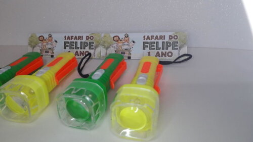 Lembrancinha  Safari Baby Mini Lanterna de Plástico Sortidas Lap
