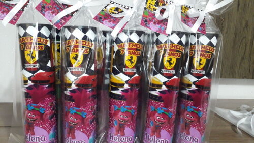 Lembrancinha Pega Varetas Personalizado com 2 Temas