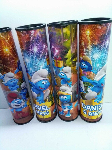 Lembrancinha Smurf Pega Varetas Personalizado