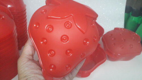 Pote em Formato de Morango sem Personalizar