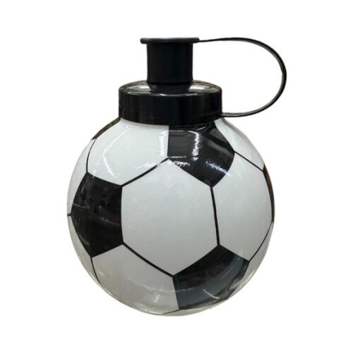 Squeeze Formato Bola de Futebol 450ml Tampa Preta