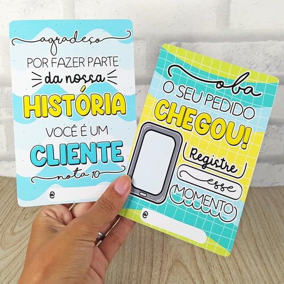 20 Cartões- Agradecimento Ao Cliente