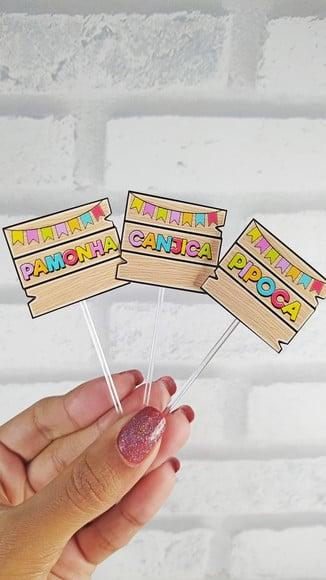 20 Toppers para docinhos- Festa Junina