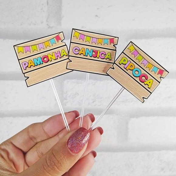 20 Toppers para docinhos- Festa Junina