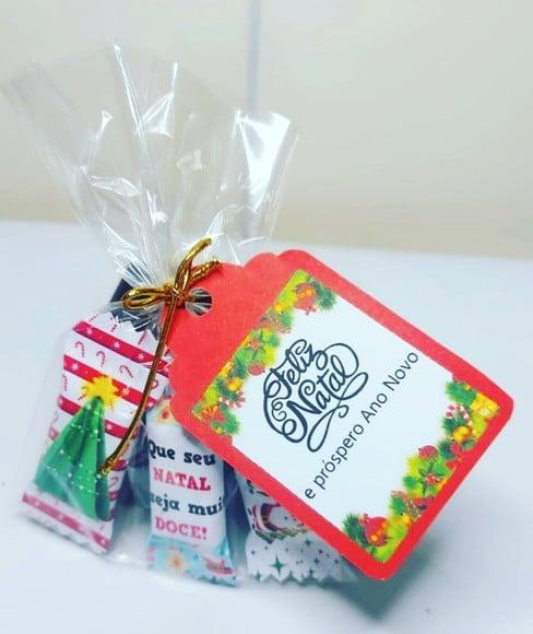 3 Unidades De Balinhas Natal Com Tag