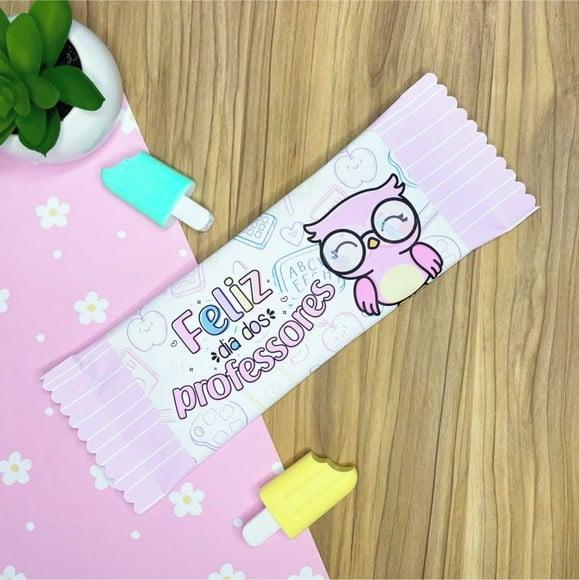 Adesivo Para Barra De Chocolate 90g- Dia Dos Professores