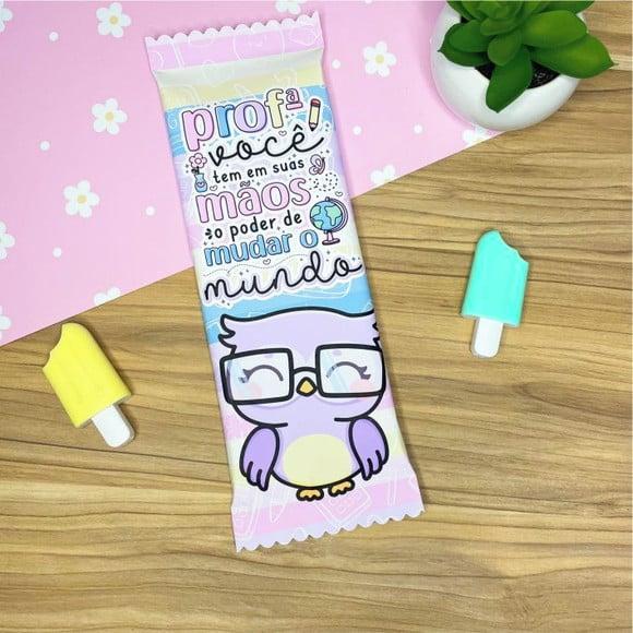 Adesivo Para Barra De Chocolate 90g- Dia Dos Professores
