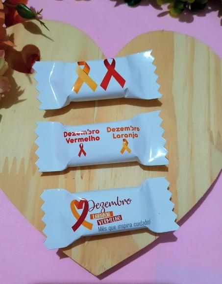 Balinha- Dezembro Laranja e Vermelho