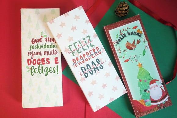 Barra de Chocolate 90g- Feliz Natal