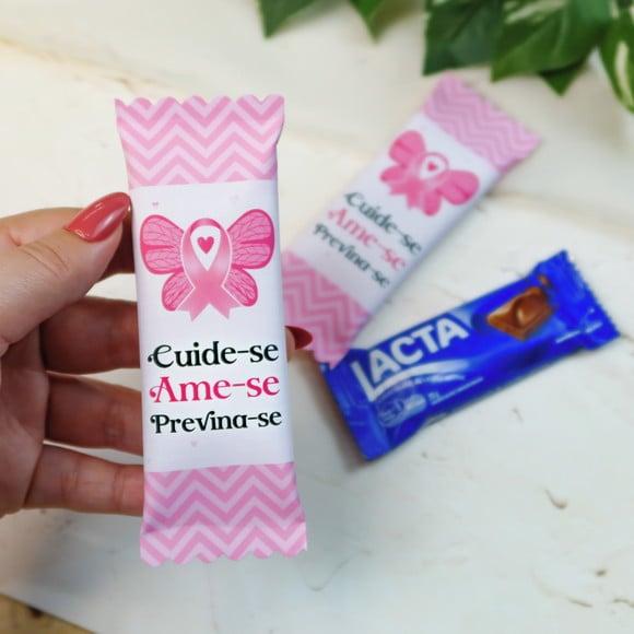 Barrinha de Chocolate 20 Gr - Outubro Rosa