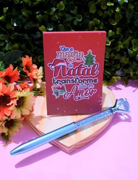 Bloquinho de Anotações com Caneta- Natal