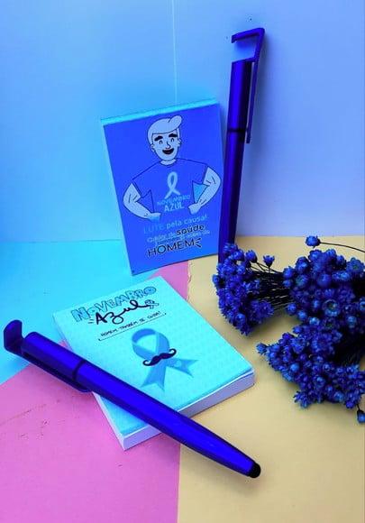 Bloquinho de Anotações com Caneta- Novembro Azul