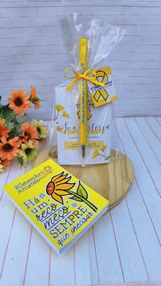 Bloquinho de Anotações com Caneta- Setembro Amarelo