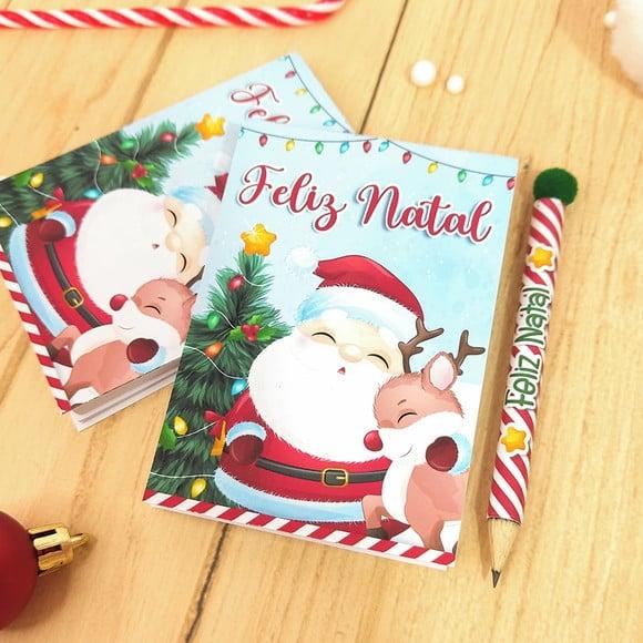 Bloquinho de Anotações com Lápis- Natal