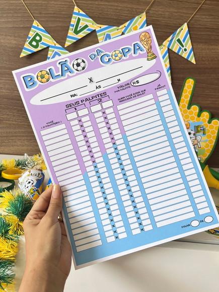 Bolão da Copa- 50 Unidades