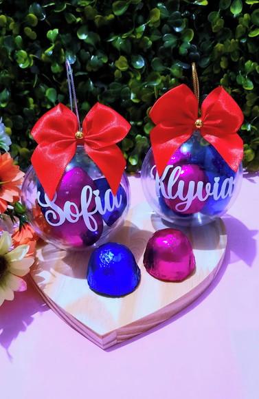 Bolinha com 5 Mini Trufas- Natal