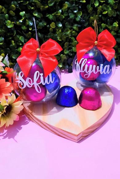 Bolinha com 5 Mini Trufas- Natal