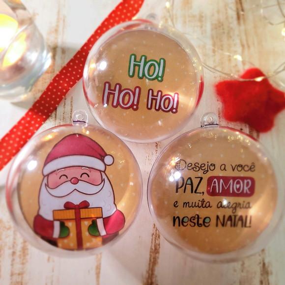 Bolinha com Foto- Natal