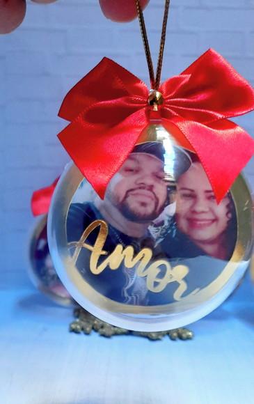 Bolinha com Foto- Natal