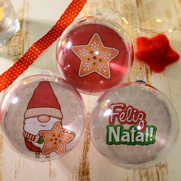 Bolinha com Foto- Natal
