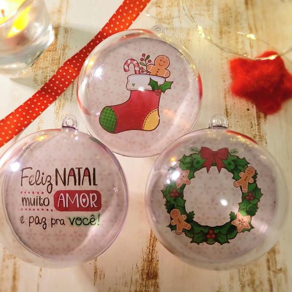 Bolinha com Foto- Natal
