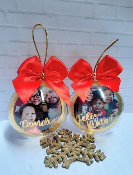 Bolinha com Foto- Natal