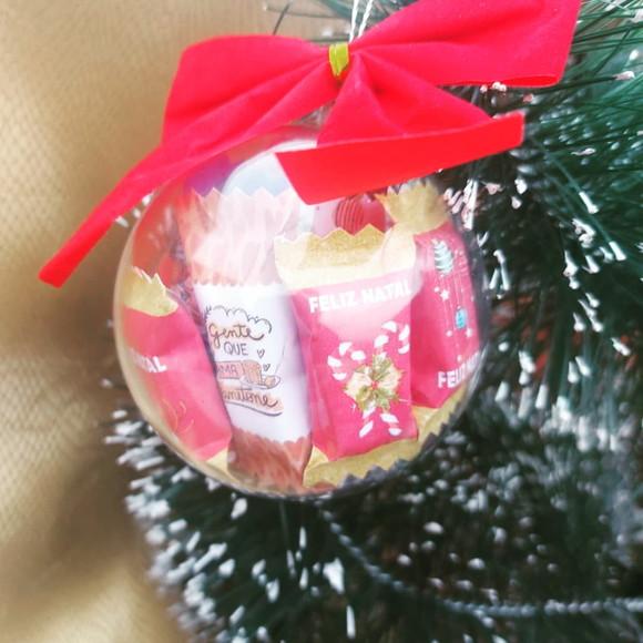 Bolinhas Natal com 6 Balas Personalizadas