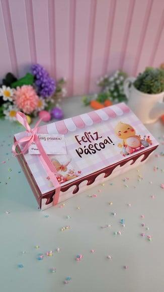 Caixa de Chocolate (com Chocolates)- Páscoa