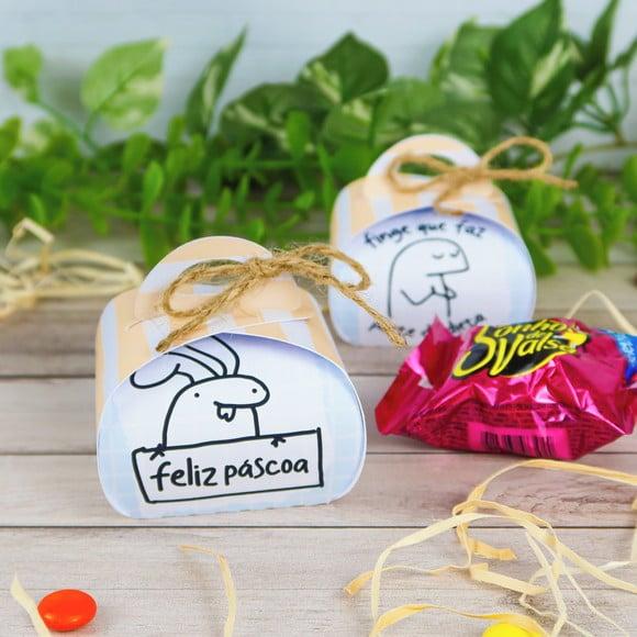 Caixinha com 1 Bombom- Flork Páscoa