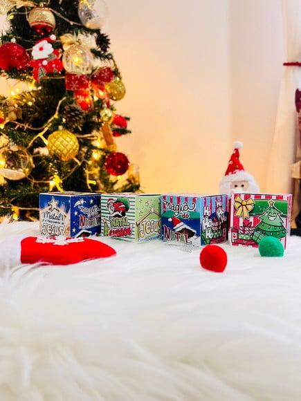 Caixinha com 1 Bombom- Mimo Natal