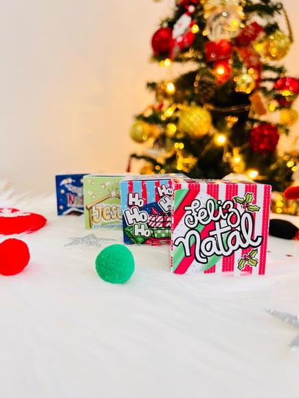 Caixinha com 1 Bombom- Mimo Natal