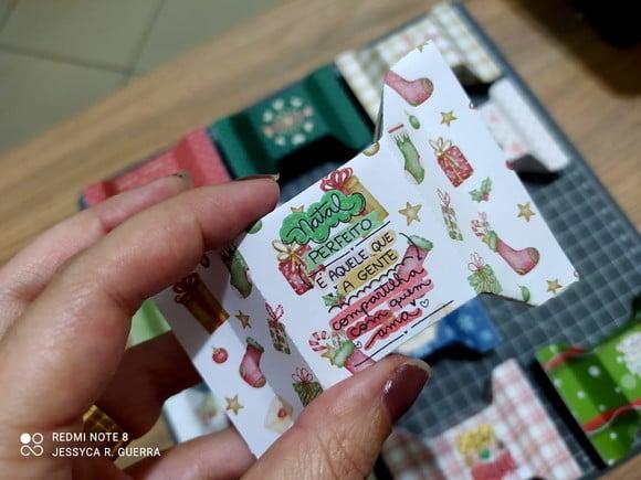 Caixinha com 1 Bombom- Natal