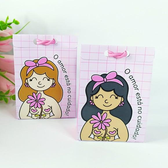 Caixinha com 1 Bombom- Outubro Rosa