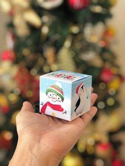 Caixinha com 1 Bombom- Natal