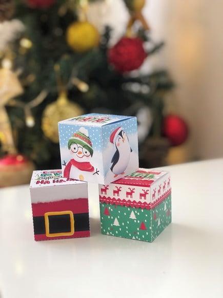 Caixinha com 1 Bombom- Natal