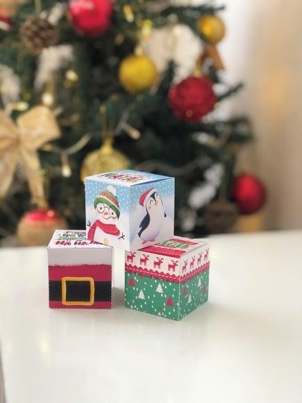 Caixinha com 1 Bombom- Natal