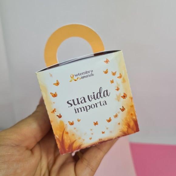 Caixinha com 1 Bombom- Setembro Amarelo