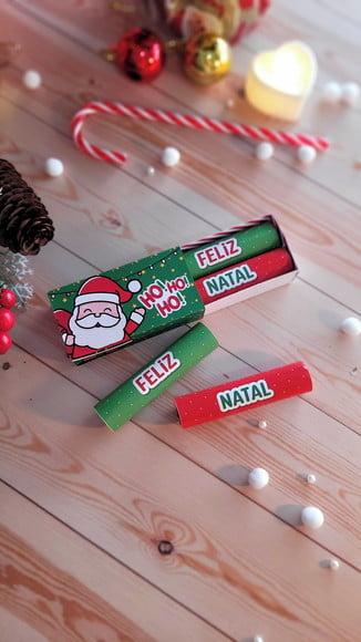 Caixinha com 2 Batons- Mimo de Natal