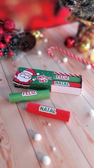 Caixinha com 2 Batons- Mimo de Natal