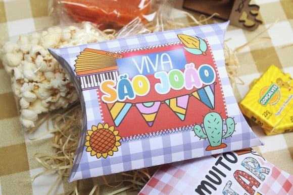 Caixinha com 3 Doces Juninos- Festa Junina
